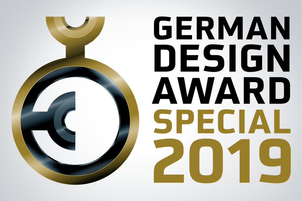 Bilddatei enthält folgenden Text: 'German Design Award Special 2019'